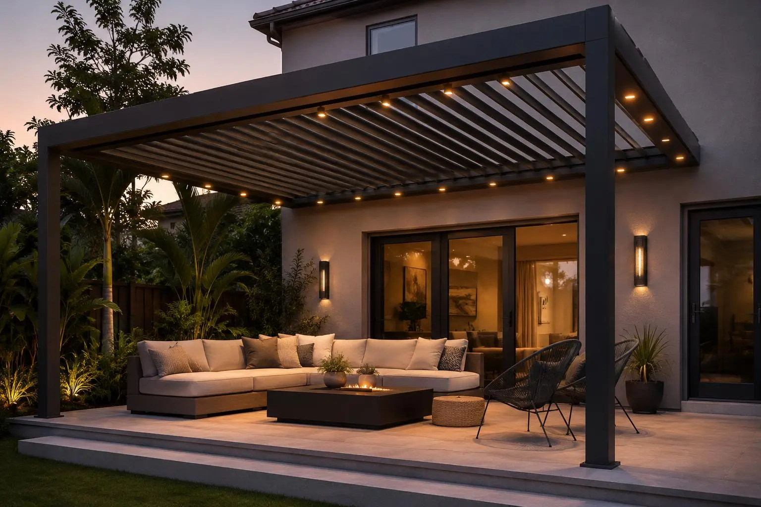 Custom aluminum pergola project